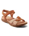 Easy Spirit Minny Strappy Sandal In Brown,natural