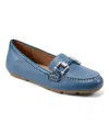 Easy Spirit Megan Bit Loafer In Blue Leather