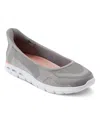 Easy Spirit Women's Noemi Soeasy Lightweight Knit Slip-on Flats In Gray