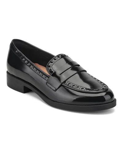 Easy Spirit Women's Ori Block Heel Penny Loafers In Black