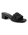 Easy Spirit Women's Rosario Eflex Square Toe Dress Sandals In Black