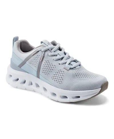 Easy Spirit Women's Rowan Emove Lace-up Sneakers In Light Blue,gray