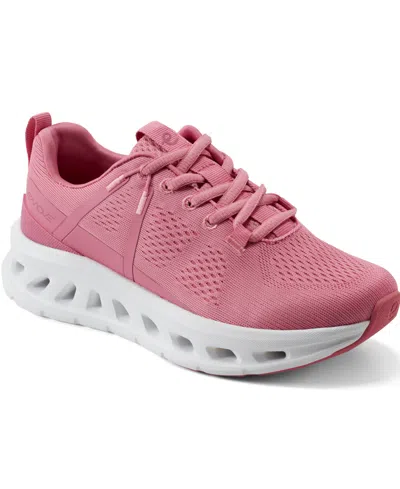 Easy Spirit Women's Rowan Emove Lace-up Casual Sneakers In Pink Rose