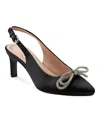 Easy Spirit Women's Roxanne Eflex Pointy Toe Dress Pumps In Black Satin