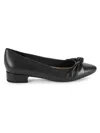 Easy Spirit Women's Secaster Pewter 25mm Knot Pumps In Black