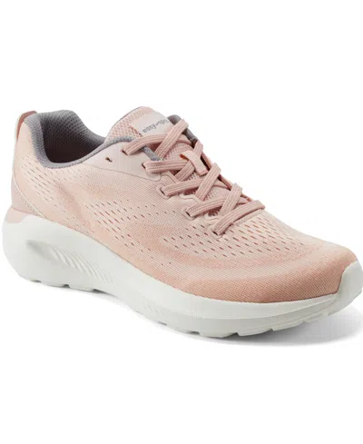 Easy Spirit Women's Starlene Lightweight Lace-up Sneakers In Pale Rose