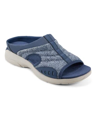 Easy Spirit Women's Traciee Lightweight Flat Easy-on Sandals In Blue