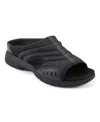 Easy Spirit Traciee Slide Sandal In Black Glitter