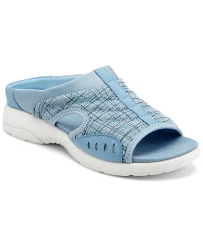 Easy Spirit Women's Traciee Slip-on Flat Sandals In Blue