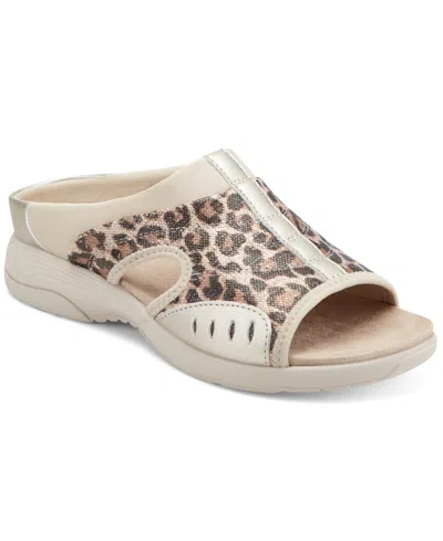 Easy Spirit Women's Traciee Slip-on Flat Sandals In White