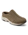 Easy Spirit Women's Travel Time Slip-on Walking Mules In Deep Olive