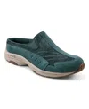 Easy Spirit Women's Traveltime Round Toe Casual Slip-on Mules In Green