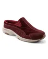 Easy Spirit Women's Travel Time Slip-on Walking Mules In Ruby Red