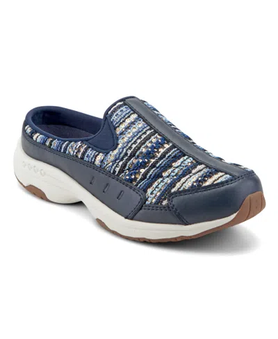 Easy Spirit Women's Traveltime Slip-on Clogs In Blue
