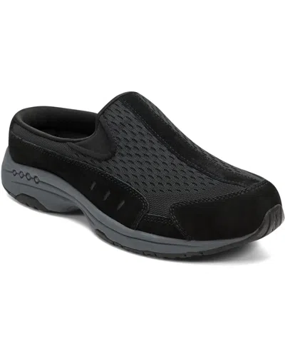 Easy Spirit Women's Traveltime Slip-on Mule Walking Sneakers In Black