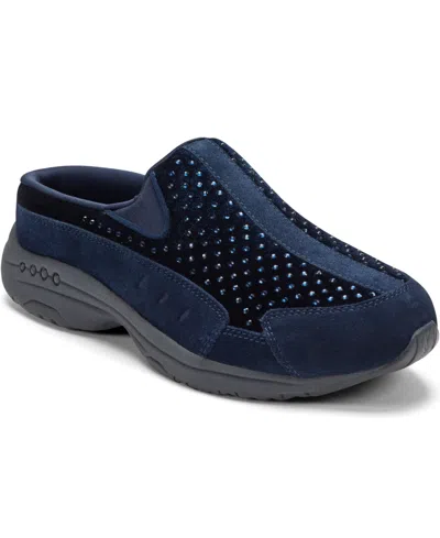 Easy Spirit Women's Traveltime Slip-on Mule Walking Sneakers In Blue