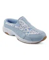 Easy Spirit Womens Leather Clogs In Blue