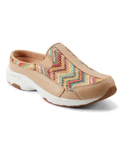 Easy Spirit Women's Traveltime Slip-on Mule Walking Sneakers In Metallic