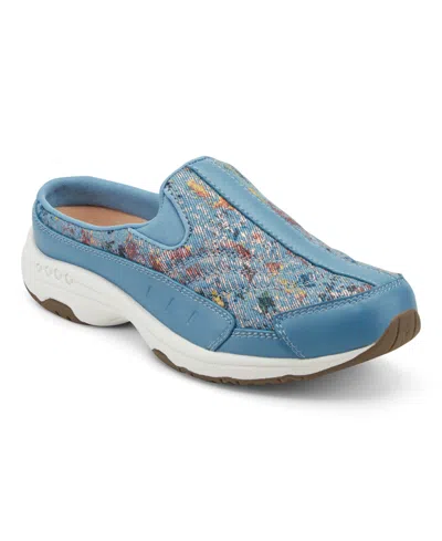 Easy Spirit Women's Traveltime Slip-on Clogs In Blue