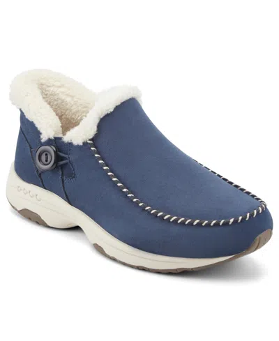 Easy Spirit Women's Turner Soeasy Cozy Slip-on Booties In Blue
