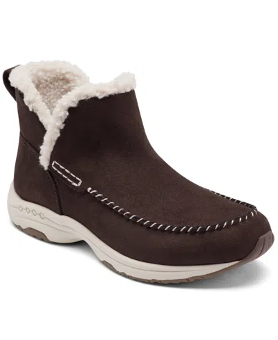 Easy Spirit Women's Tuva Cozy Pull-on Boots In Brown