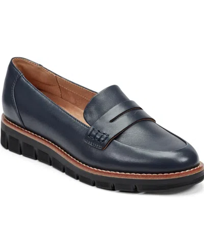 Easy Spirit Women's Velia Eflex Slip-on Penny Loafers In Blue