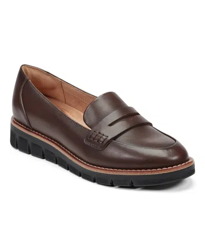 Easy Spirit Women's Velia Eflex Slip-on Penny Loafers In Brown