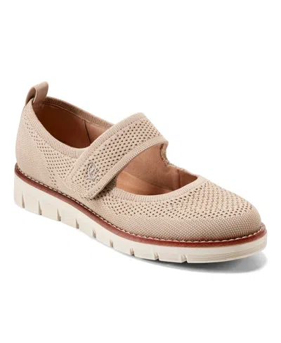 Easy Spirit Women's Venna Eflex Lightweight Mary Jane Flats In Light Natural
