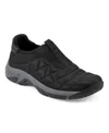 Easy Spirit Wallis 2 Womens Solid Knit Slip-on Sneakers In Black