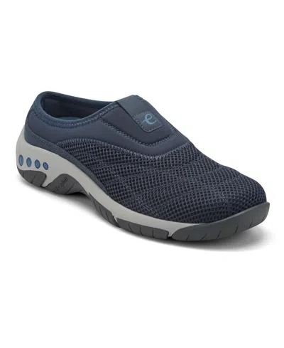 Easy Spirit Women's Weston Round Toe Slip-on Clogs In Blue