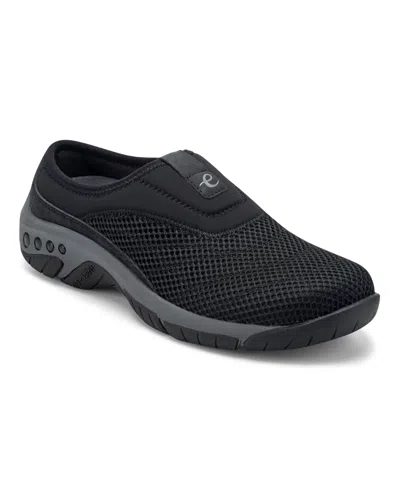 Easy Spirit Women's Weston Round Toe Slip-on Clogs In Black