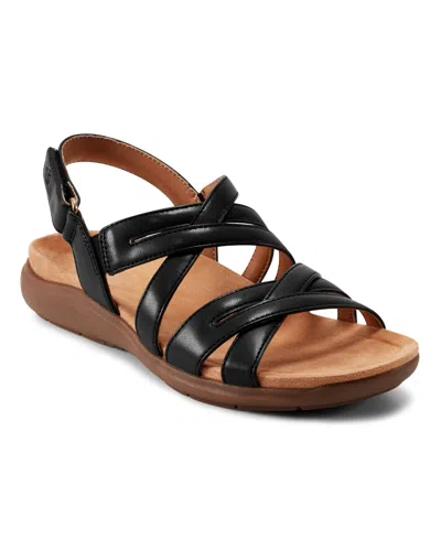 Easy Spirit Women's Wincie Open Toe Strappy Casual Sandals In Black