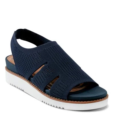 Easy Spirit Women's Winslow Lightweight Flat Slingback Sandals In Navy