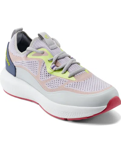 Easy Spirit Women's X Denise Austin Baxter Lace-up Sneakers In Pale Lilac Multi