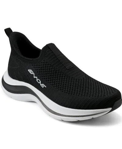 Easy Spirit Women's X Denise Austin Easypace Soeasy Knit Slip-on Sneakers In Black