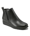 Easy Spirit Women's Yuna Round Toe Casual Wedge Booties In Black