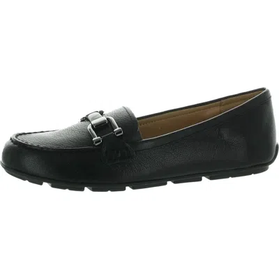 Easy Spirit Womens Bow Manmade Flat Shoes In Black