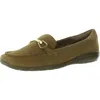 EASY SPIRIT WOMENS BUCKLE LEATHER FLAT SHOES