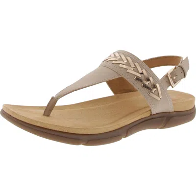 Easy Spirit Womens Buckle Man Made Flip-flops In Grey