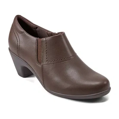 Easy Spirit Womens Caine Chunky Heel Dress Boots In Brown