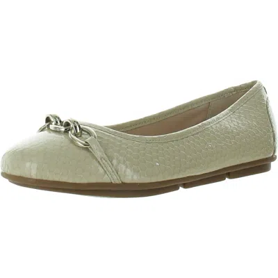 Easy Spirit Womens Chain Leather Flat Shoes In Multi