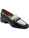 Easy Spirit Womens Colorblock Leather Loafer Heels In Multi