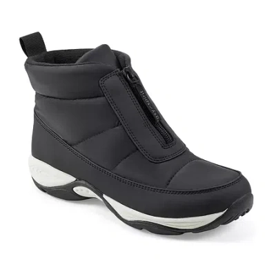 Easy Spirit Womens Edele Water Resistant Flat Heel Winter Boots In Black