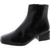 EASY SPIRIT WOMENS FAUX LEATHER SQUARE TOE ANKLE BOOTS