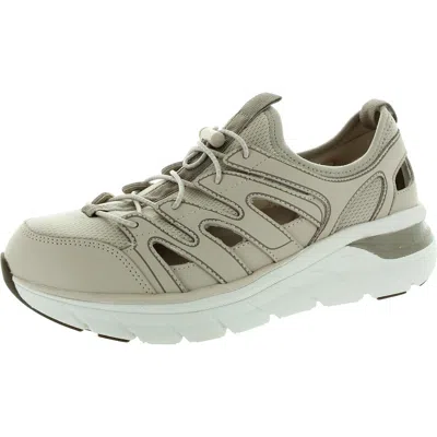 Easy Spirit Womens Lace-up Man Made Slip-on Sneakers In Brown