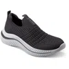 Easy Spirit Womens Laceless Casual And Fashion Sneakers In Black