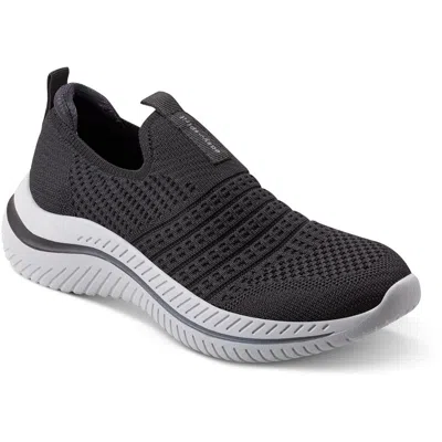 Easy Spirit Womens Laceless Casual And Fashion Sneakers In Black