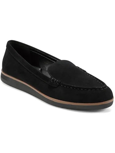 Easy Spirit Womens Laceless Loafers In Black