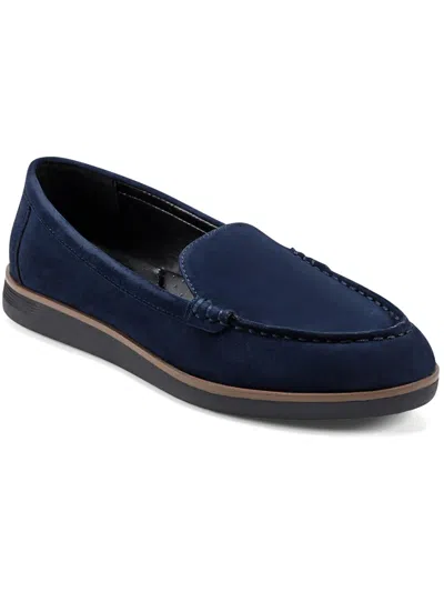Easy Spirit Womens Laceless Loafers In Blue