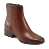 Easy Spirit Womens Sidney Stacked Heel Dress Boots In Brown